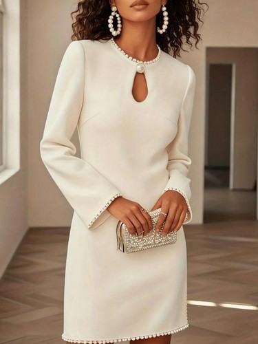 Long sleeve mini pearl - long,