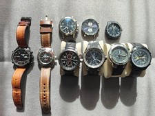Set of  9 used watches-