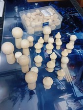 24 x Small unfinished wooden