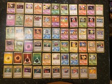 64 1999 WOTC Pokemon Cards Base Set Fossil Jungle Gym Team Holo Rare Bundle 102 
