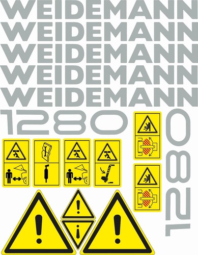 Weidemann 1280 dacals stickers - weidemann,