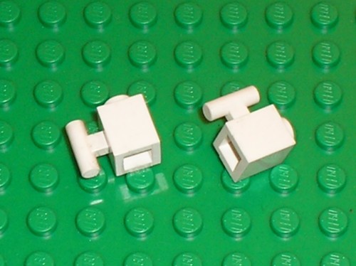 Lego white brick x - white,