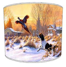 Handmade Working Gun Dogs Ceiling Lampshade Table Lamp shades Pendant lampshades