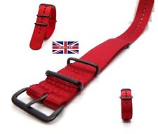 Red Nylon NATO G10 MOD Watch
