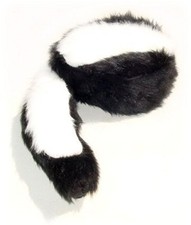 Skunk Hat  Faux Fur & Tail Cap