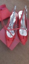 JACQUES VERT BRIGHT PINK SATIN LOOK SHOES EU 38 UK 5 & MATCHING BAG