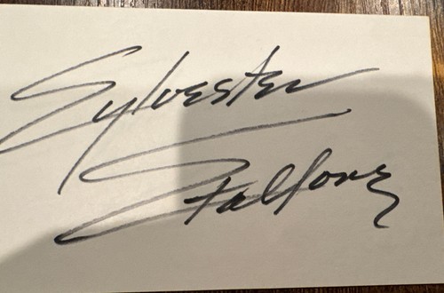 Sylvester stallone signed - sylvester, in