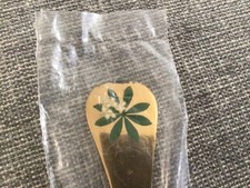 Georg Jensen Christmas Spoon 1975 Solid Silver..Original wrapper.