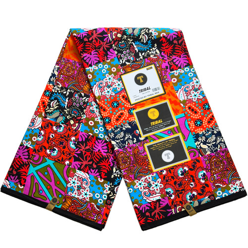 African fabric patchwork - african,