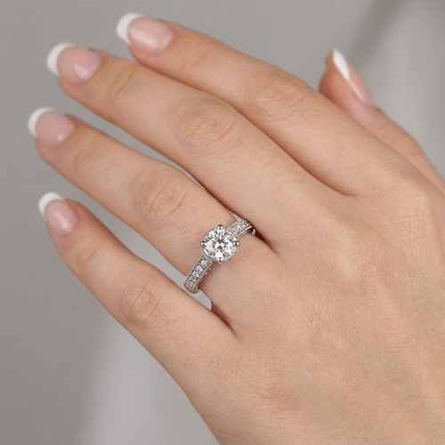 14k white gold - gold, engagement