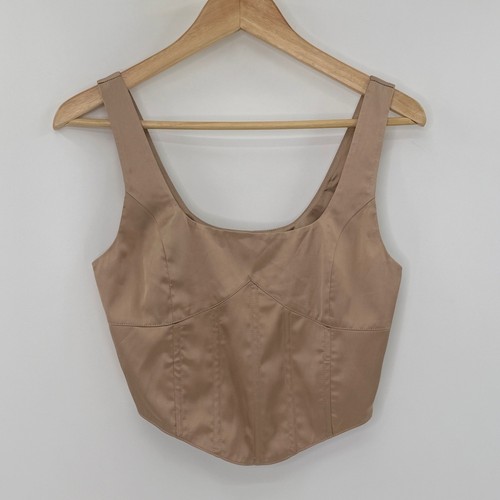 Elodie mocha satin - satin, tank