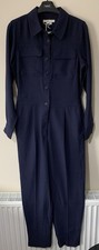 Boden Zada Navy Jumpsuit UK 10 New Smart Casual RRP £129 Slim Fit Stylish Office
