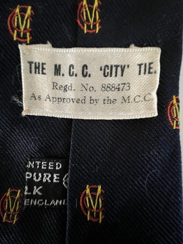 Mcc tie marylebone cricket - tie.,