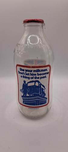 Retro 1980s pint glass milk - retro, 1