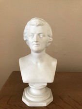 Vintage Parian Bust Mozart