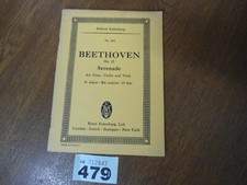No.103 BEETHOVEN Serenade Flute & Strings Op.25 - Edition EULENBURG Music Score
