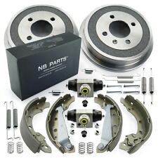 2X Brake Drum Brake Shoes 2X Wheel Cylinder Rear For Seat Ibiza VW Lupo Polo