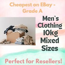 10kg Men’s Clothes - Mixed Sizes  - Bulk Job Lot Bundle - Mixed Brands - Grade A