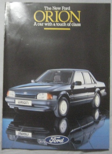 March 1986 ford orion brochure - ford,