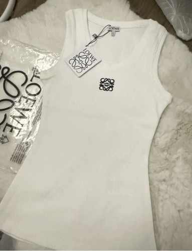 Loewe anagram tank vest white - loewe,