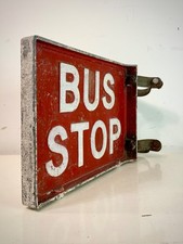 Vintage Cast Metal BUS STOP