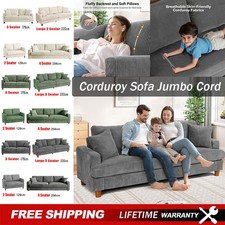 Modern 3/4 Seater Corduroy