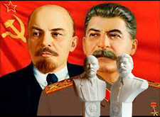 Lenin & Stalin Bust Set 16cm