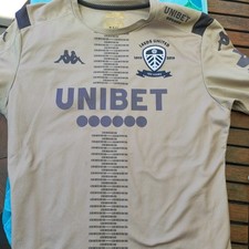 Leeds United Training Centenary Football Shirt Jersey Player 2019 - 2020 Kappa⚽