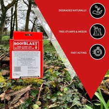 Rootblast | Tree Stump and Woody Weeds Killer- 72g/l Glyphosate for Effective -
