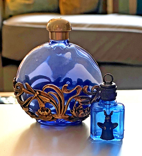 Two vintage cobalt blue - two,