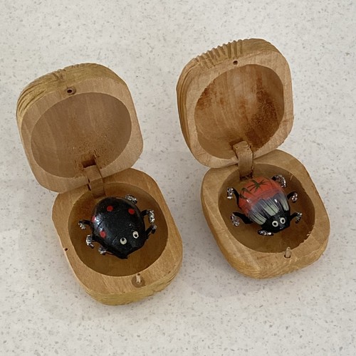 Handmade bug nut box moving - bug,