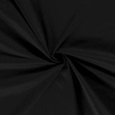 Stretch Cotton Twill Fabric Material BLACK
