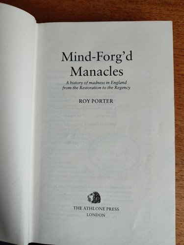 Mind forg manacles - mind-forg'd, a