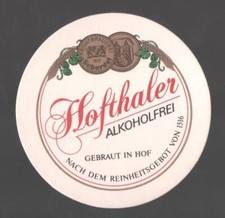 Old beer mat Hofthaler