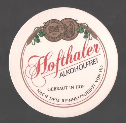 Old beer mat hofthaler - mat,