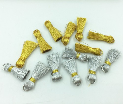 Mini gold and silver - silver, tassel