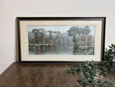 Framed Print “Quiet Waters” by E. J. Duval |  Vintage River Scene Wall Art