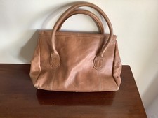 Marks & SPENCER LIGHT TAN Real Leather Tote bag see photos 