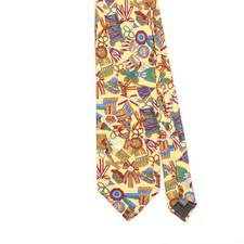 Vintage Silk Tie 1990's Yellow