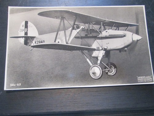 Postcard plane k2840 - bi-plane,