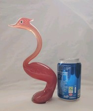 Murano Glass Figurine Bird Heron Stork Ornament 