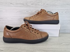 Hotter Tobago Mens Tan Leather Lace-Up Comfort Shoes Dual Fitting UK 8.5 EU 42.5