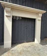 Marble Fireplace Surround Stunning example White Marbel with carved Corbels