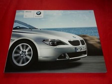 2005 BMW 6 Series E63 Coupe E64 Convertible 630i 645Ci Brochure Brochure Depliant Folleto