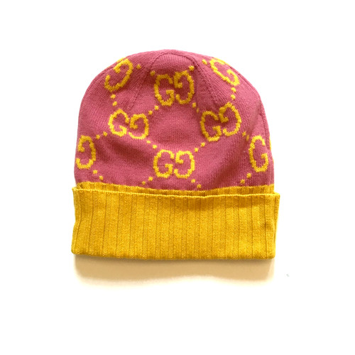 Gucci logo wool beanie - gg,
