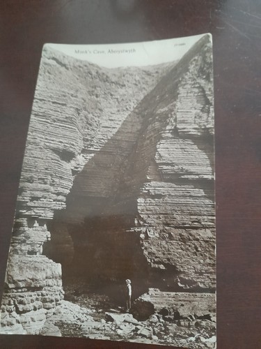 Old postcard monk cave - postcard,