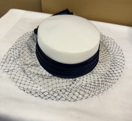 Vintage white navy blue - vintage, &