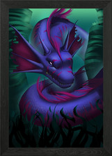 Coral Serpent Framed Wall Art