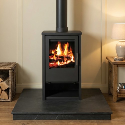 Wood burning multi fuel stove - burning,