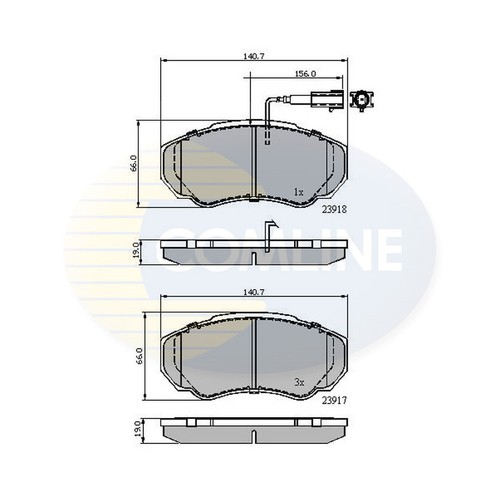 Brake pads set for fiat - brake,